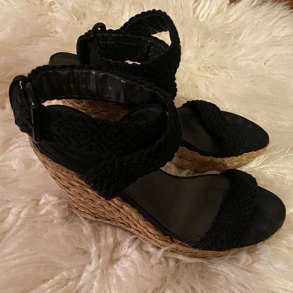 Stuart Weitzman size 12 platform wedge espadrille sandal